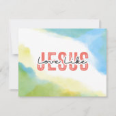 イエスのように愛する キリスト教 名言 聖書カード (正面)