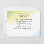 イエスのように愛する キリスト教 名言 聖書カード (裏面)