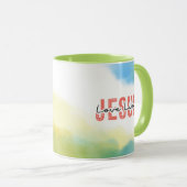 イエスのように愛する - クリスチャンのための感動的名言 マグカップ (正面右)