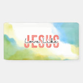 イエスのように愛する - クリスチャンのための感動的名言 横断幕 (横)