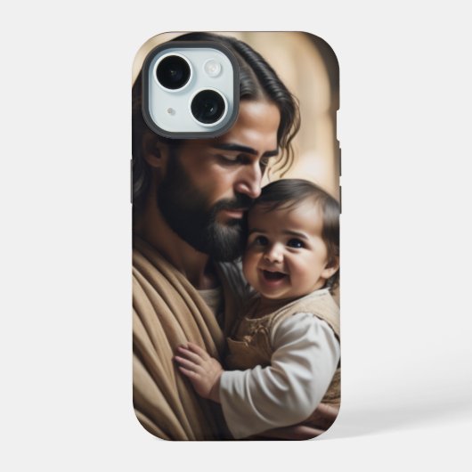 イエスのアート iPhone 15ケース (裏面)