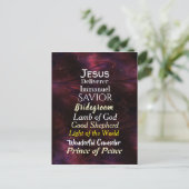 イエスのクリスマスの呼び名 シーズンポストカード (スタンド正面)