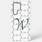 イエスのハートのイニシャル SAMSUNG GALAXYケース (裏面)