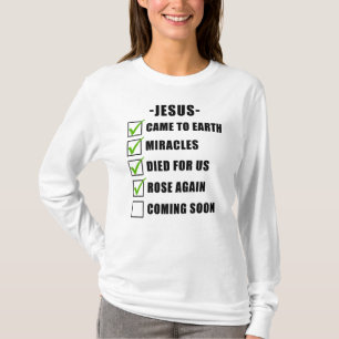 イエスの使命チェックリスト:キリスト教信仰福音 Tシャツ
