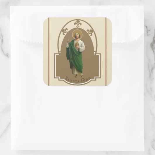 イエスの使徒のいとこ聖ユダ スクエアシール (バッグ)