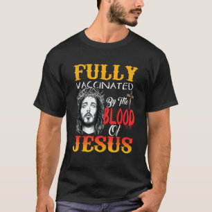 イエスの信仰の血によって完全に予防接種される Tシャツ