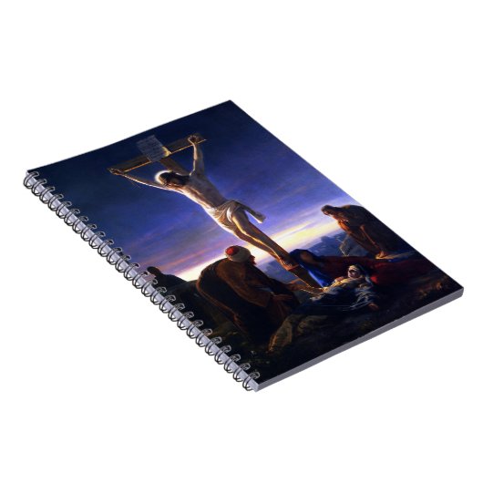 イエスの十字架。ファインアートギフト手帳 ノートブック (右側)