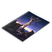 イエスの十字架。ファインアートギフト手帳 ノートブック (左側)