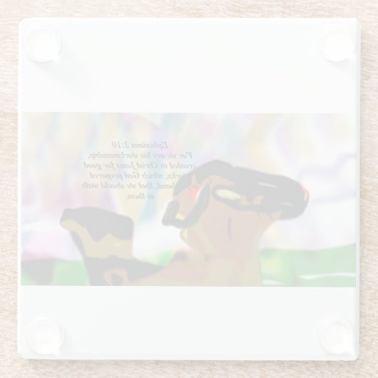 イエスの友人 ガラスコースター (裏面)