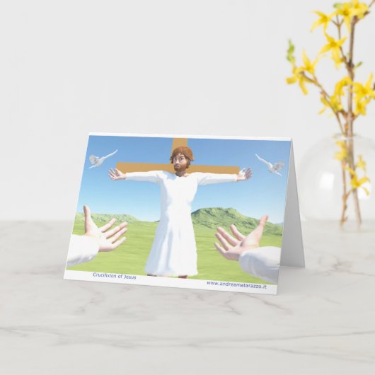 イエスの受難 カード (黄色い花)