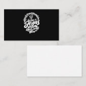 イエスの名においては、全ての人がキリスト教徒をおじぎする 名刺 (正面/裏面)