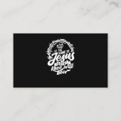 イエスの名においては、全ての人がキリスト教徒をおじぎする 名刺 (正面)