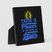 イエスの名において力がある フォトプラーク (正面)