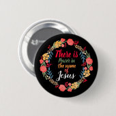 イエスの名において力がある 缶バッジ (正面&裏面)