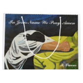 イエスの名において私たち祈の抱き枕 ラージペーパーバッグ (裏面)