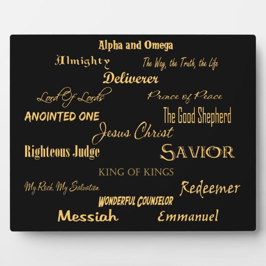 イエスの名において フォトプラーク (正面)