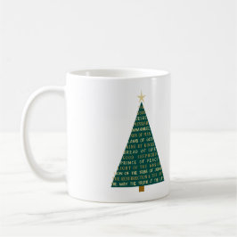 イエスの名のクリスマスツリー コーヒーマグカップ
