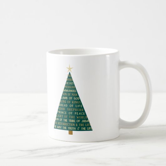 イエスの名のクリスマスツリー コーヒーマグカップ (右)