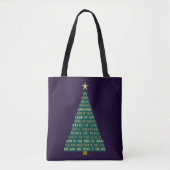 イエスの名のクリスマスツリー トートバッグ (正面)