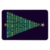 イエスの名のクリスマスツリー マグネット (横)