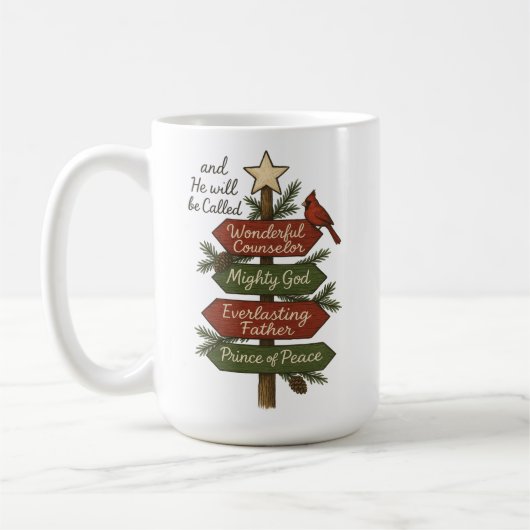 イエスの名のクリスマス コーヒーマグカップ (左)