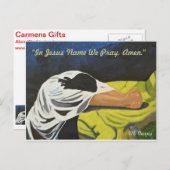 イエスの名の中で祈私たち、アーメン！ポストカード ポストカード (正面/裏面)