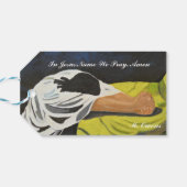 イエスの名の中で私たち祈はカスタムギフトラベル ギフトタグ (裏面横)