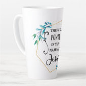 イエスの名の中に力がある カフェラテマグ (左アングル)