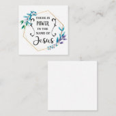 イエスの名の中に力がある ノートカード (正面/裏面)