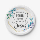 イエスの名の中に力がある ペーパープレート (正面)