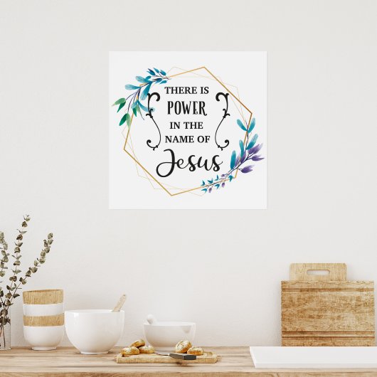 イエスの名の中に力がある ポスター (キッチン)
