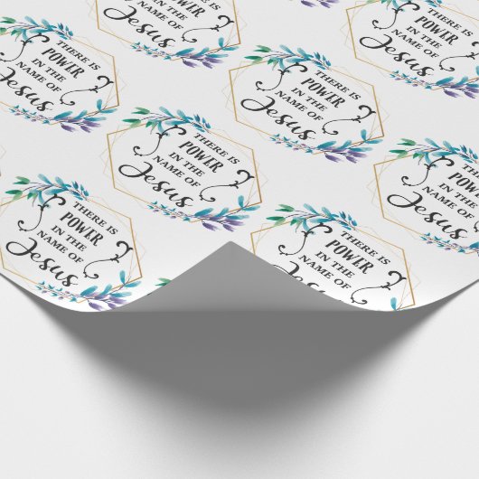 イエスの名の中に力がある ラッピングペーパー (角)