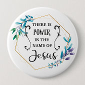 イエスの名の中に力がある 缶バッジ (正面)
