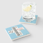 イエスの名の遊下に ストーンコースター (横)