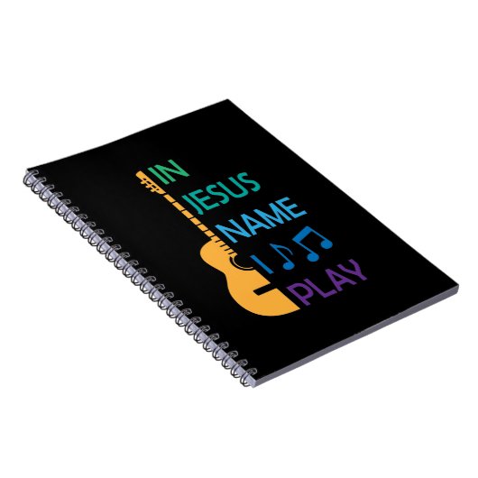 イエスの名前で私はギタ遊ーの愛者ギフトのためのギター。 ノートブック (右側)