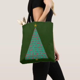 イエスの名前のクリスマスツリー トートバッグ