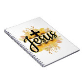 イエスの名前ひまわり付き&クロススパイラルノート ノートブック (右側)