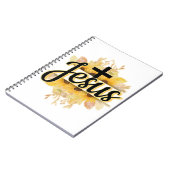 イエスの名前ひまわり付き&クロススパイラルノート ノートブック (左側)