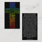 イエスの名前 / エペソ人への手紙2:1-10 福音の伝道小冊子 名刺 (正面/裏面)