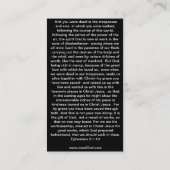 イエスの名前 / エペソ人への手紙2:1-10 福音の伝道小冊子 名刺 (裏面)