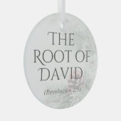 "イエスの名前"オーナメント – ダビデの根 ガラスオーナメント (正面右)
