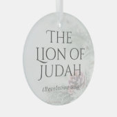 "イエスの名前"オーナメント – ユダのライオン ガラスオーナメント (正面右)