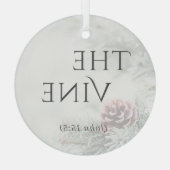 "イエスの名前"ガラスオーナメント-つる植物 ガラスオーナメント (裏面)