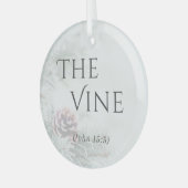 "イエスの名前"ガラスオーナメント-つる植物 ガラスオーナメント (正面左)