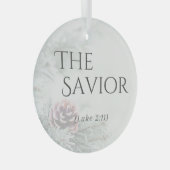 "イエスの名前"ガラスオーナメント – 救い主 ガラスオーナメント (正面右)