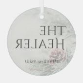 "イエスの名前"ガラスオーナメント – 治癒者 ガラスオーナメント (裏面)