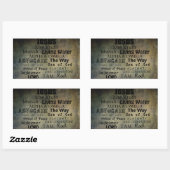 イエスの名前…キリスト教 長方形シール (シート)