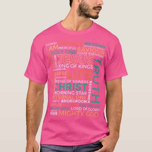 イエスの名前 – クリスチャン Tシャツ (正面)