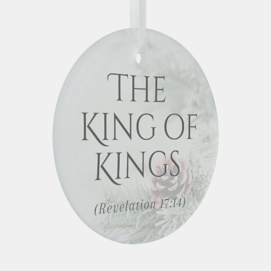「イエスの名」オーナメント – 王の王 ガラスオーナメント (正面右)