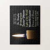 イエスの名,復活と命,救い主 ジグソーパズル (縦)